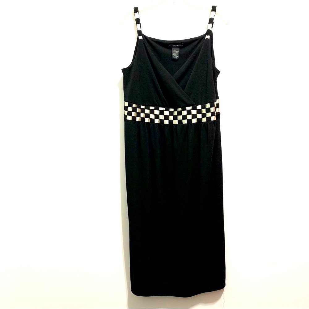 Grace Elements Black Checker Detail Dress